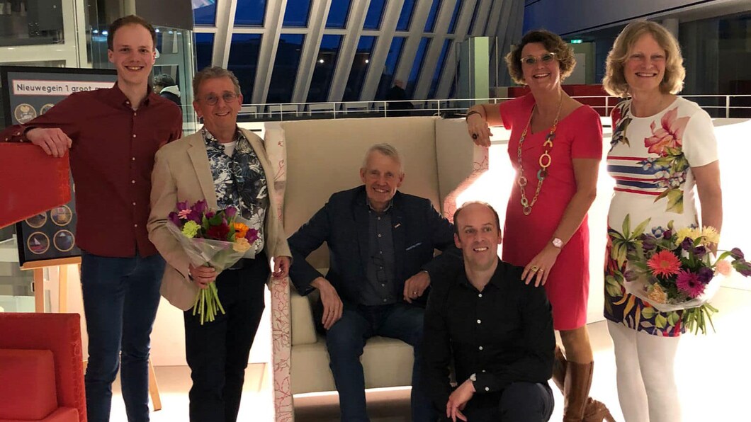 De nieuwe fractie van GroenLinks Nieuwegein poseert na de installatieraad