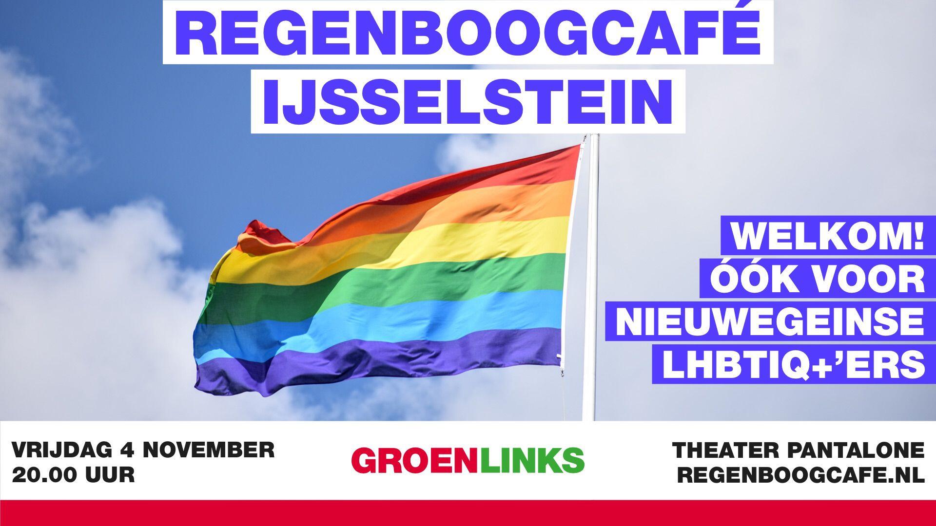 Foto van een regenboogvlag