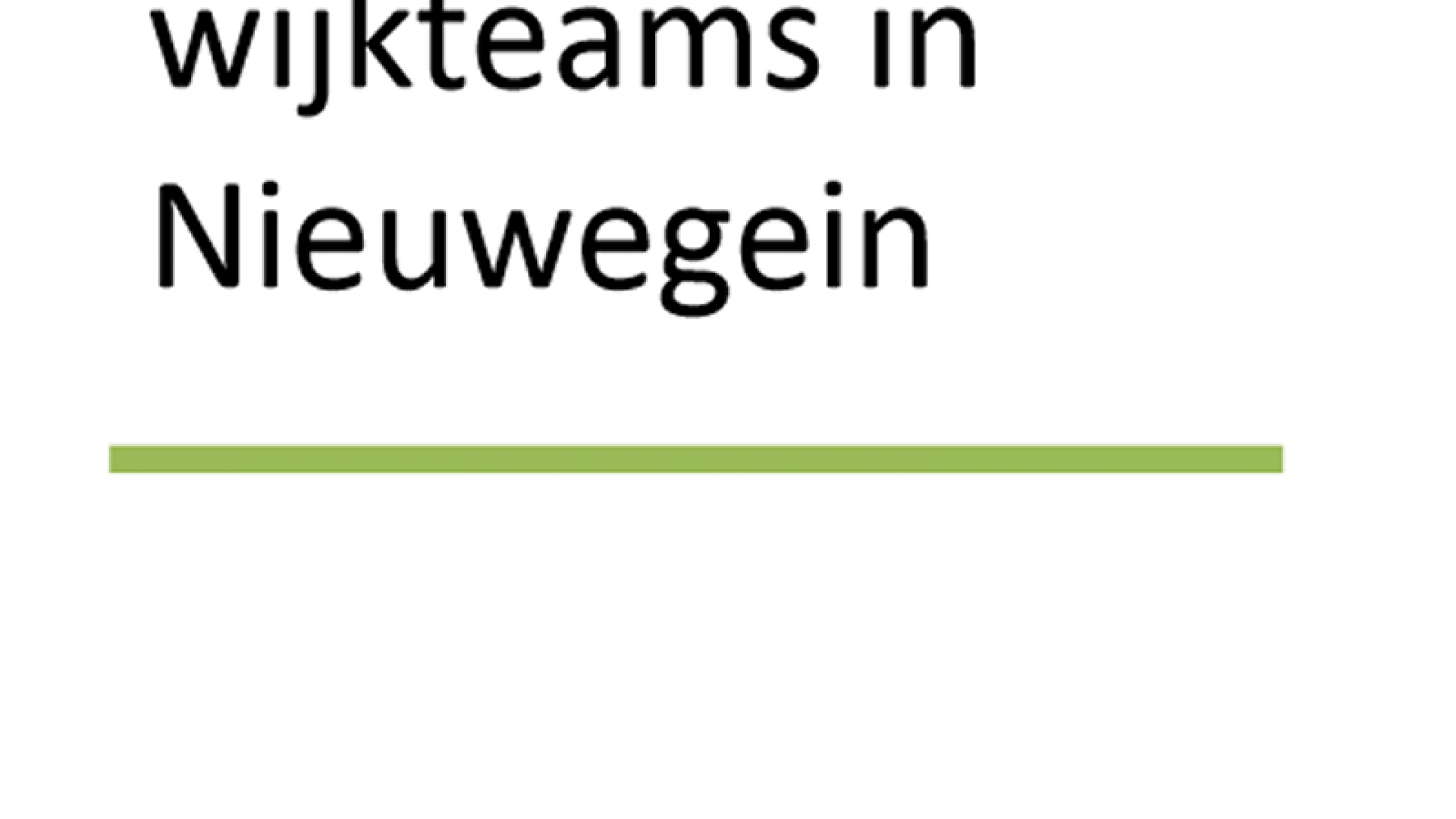 Voorkant notitie